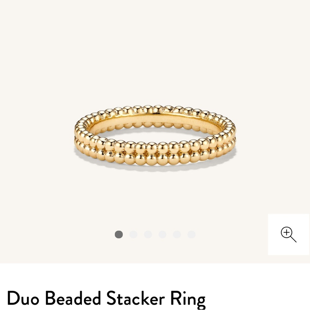 Mejuri Duo Beaded Stacker Ring